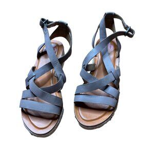 GB Girls Youth Strappy Gray & Brown Sandals Size 6M